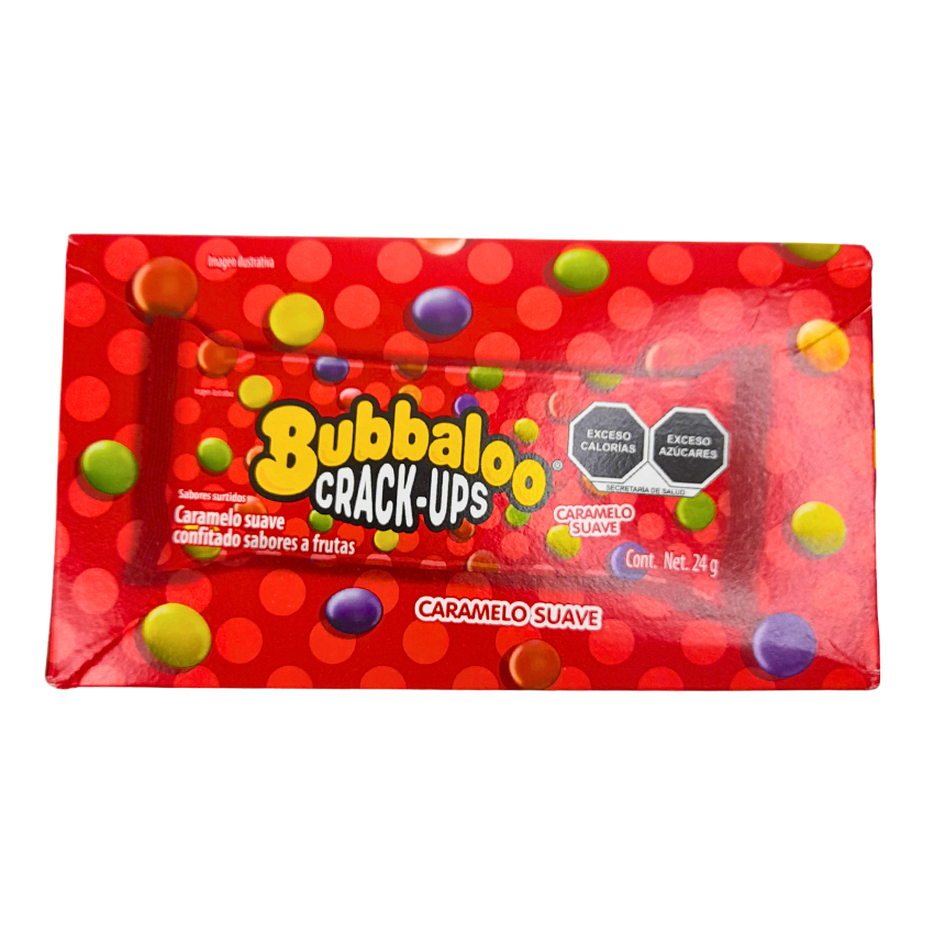 Adams Bubbaloo Caramelo Crack Ups 24gr 18 Piezas