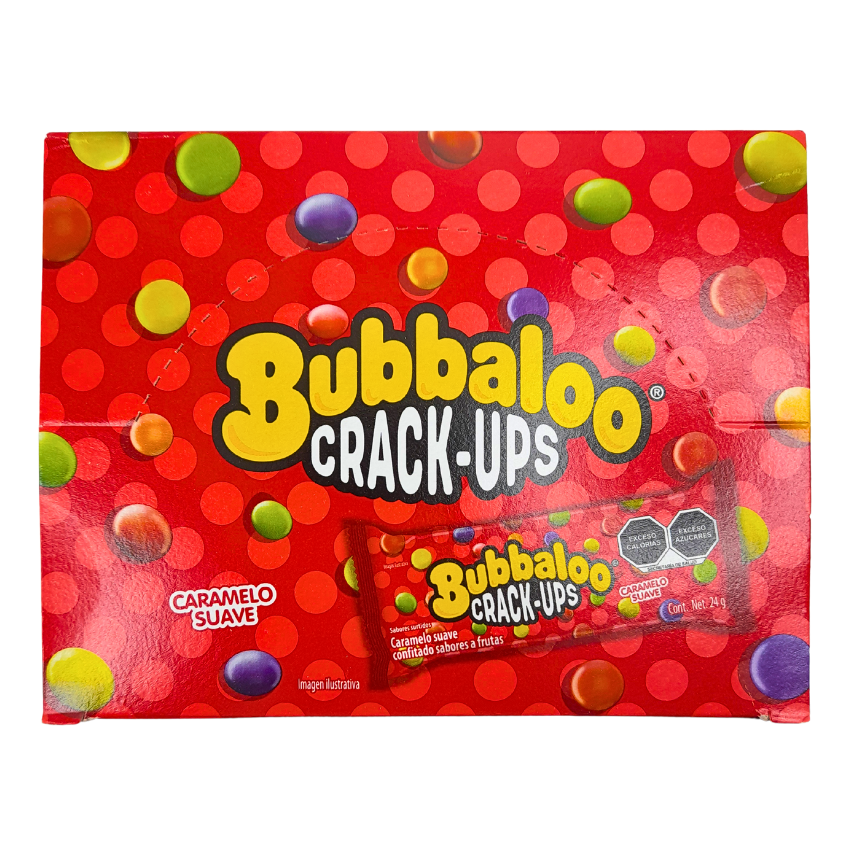 Adams Bubbaloo Caramelo Crack Ups 24gr 18 Piezas