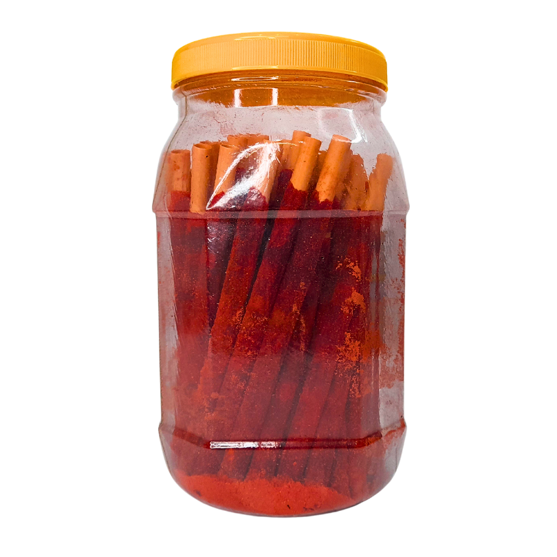 banderilla de pulpa de tamarindo espolvoreado con chile picoritos