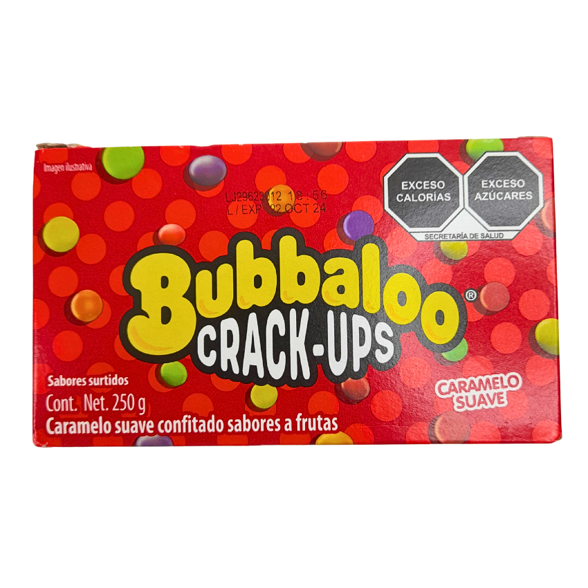Adams Bubbaloo Caramelo Crack Ups 5gr 50 Piezas