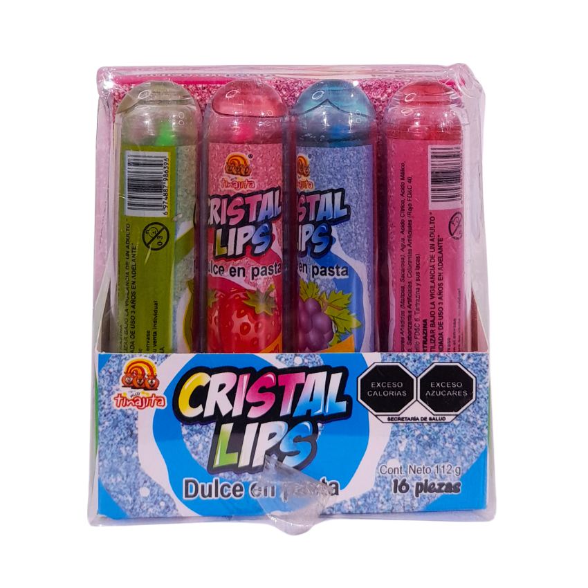 Tinajita Cristal Lips Dulce De Pasta 16pz 192g