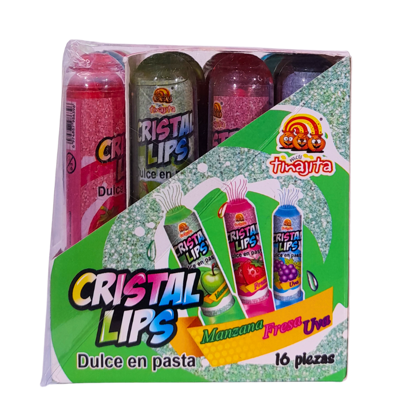 Tinajita Cristal Lips Dulce De Pasta 16pz 192g