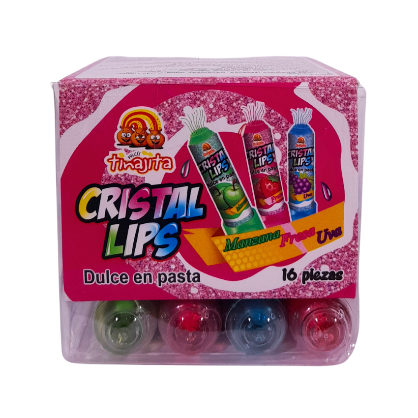 Tinajita Cristal Lips Dulce De Pasta 16pz 192g