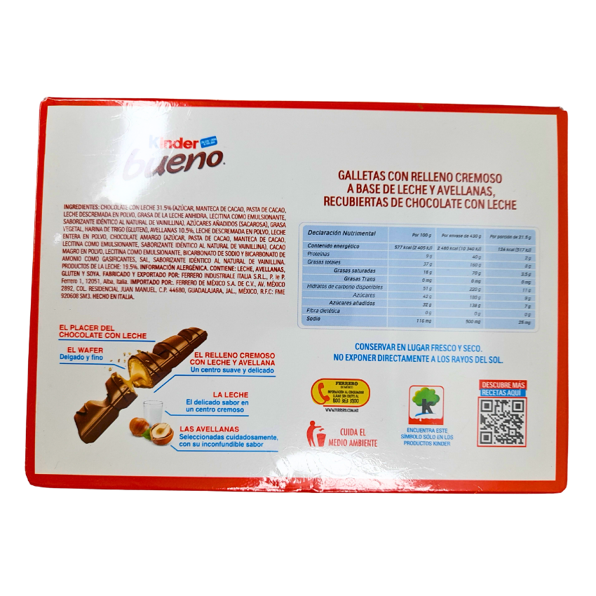 chocogalleta rellena con crema de avellana kinder bueno
