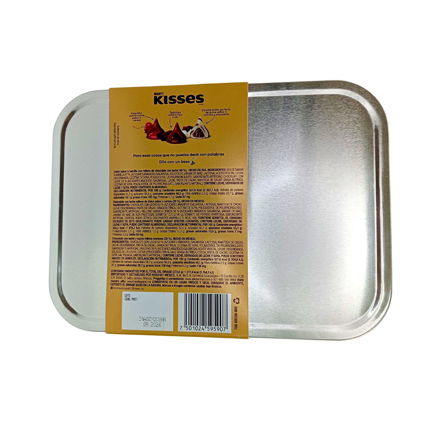 Hershey's Chocolate Kisses Surtido 273.6gr