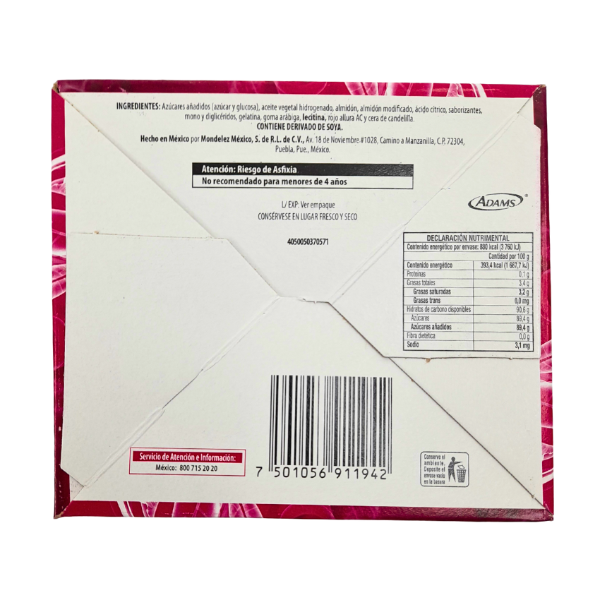 Adams Demint Certs Fresa 2’s Pack 40 Piezas