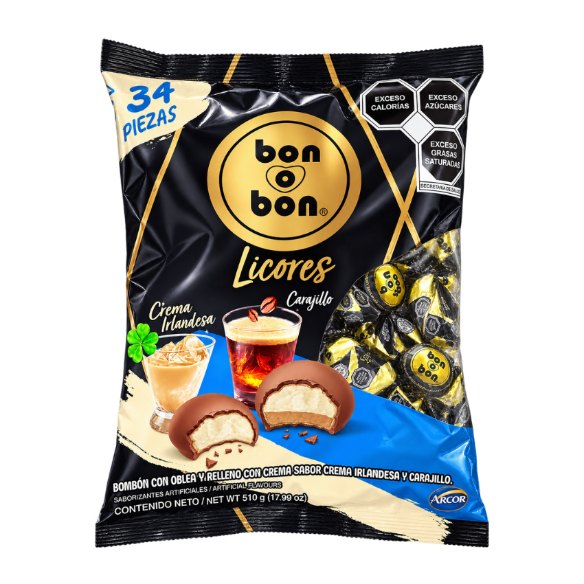 Arcor Bon o Bon Licores Mix 34pz