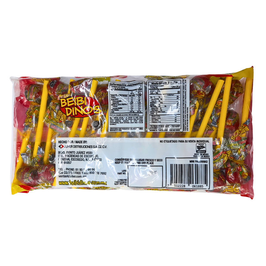 Beibi Dinos Mini Palerriko Tamarindo 20pz