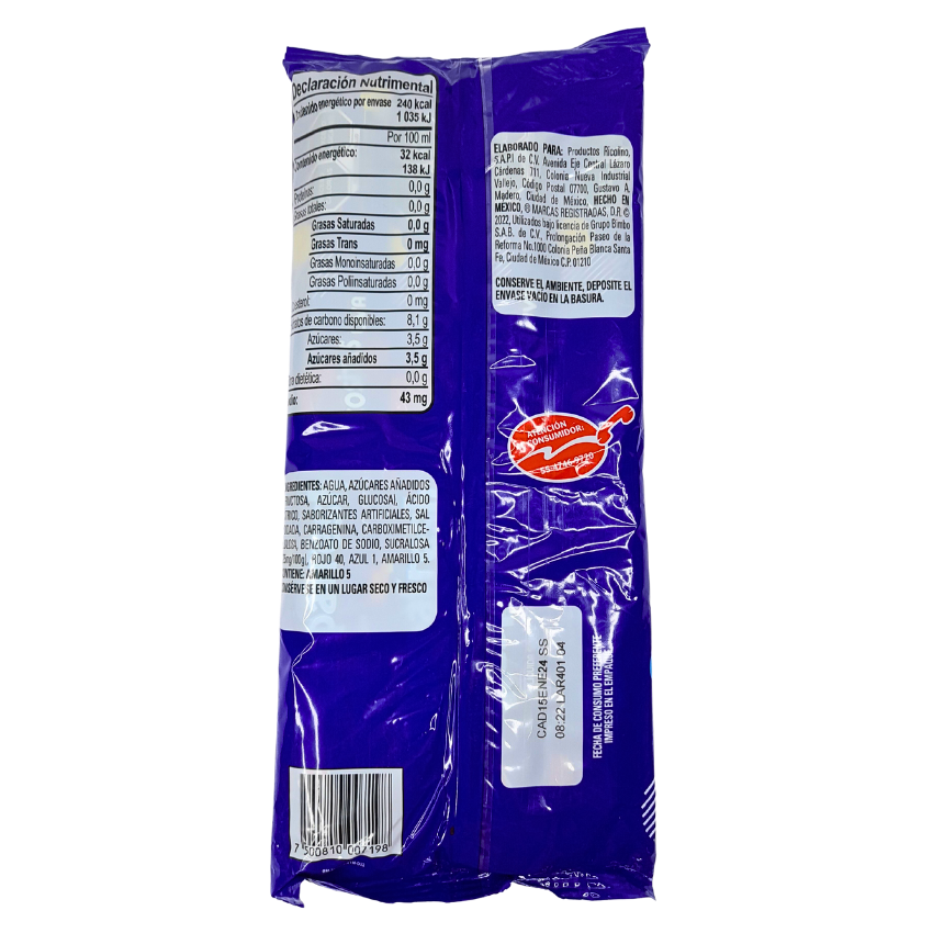 Bolis Raspafresh Pecositas Uva 10 Piezas