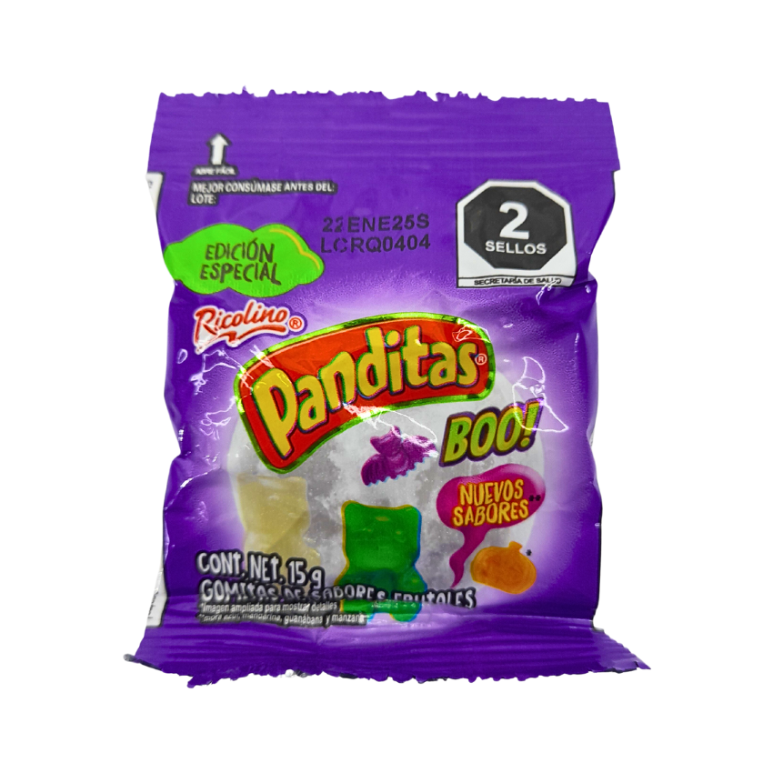 Ricolino Gomita Panditas Boo 22pz
