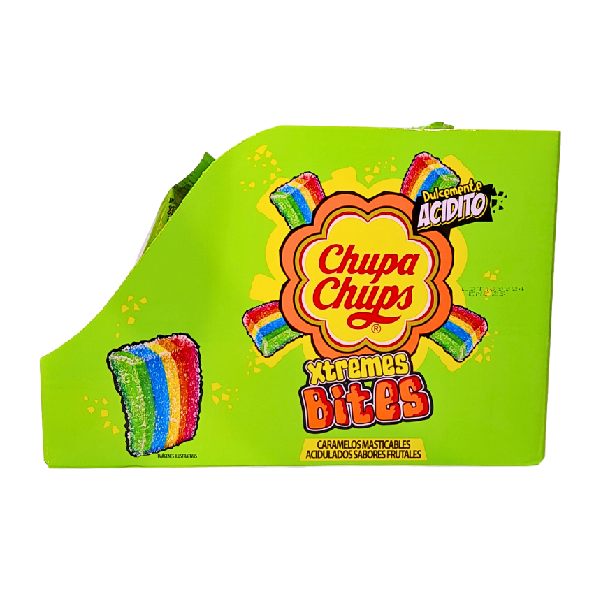 Chupa Chups Caramelo Xtremes Bites 9pz
