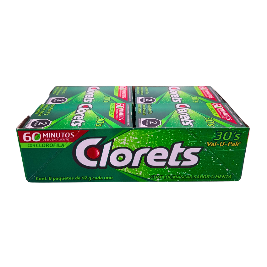 Adams Clorets 30’s Super Pack 8 Piezas