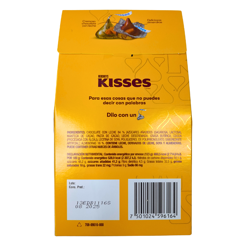 Hershey’s Kisses Regalo Almendra 123gr