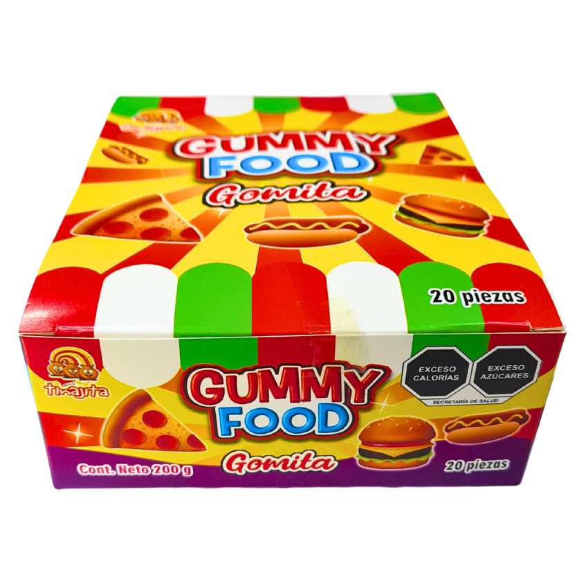 La Tinajita Gomita Gummy Food Surtida 20pz