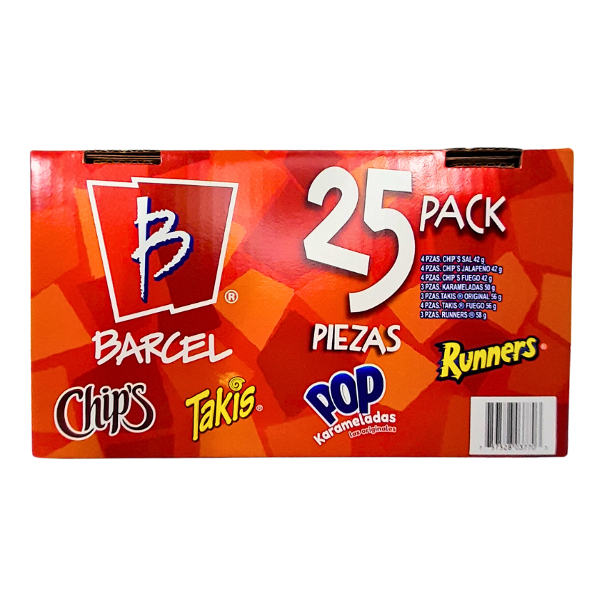 Barcel Paquete Surtido Botanas Mix 25pz