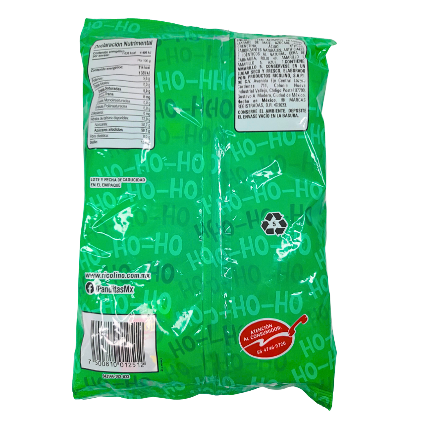 Panditas Ho Ho Ho Navideños Ricolino 22pz