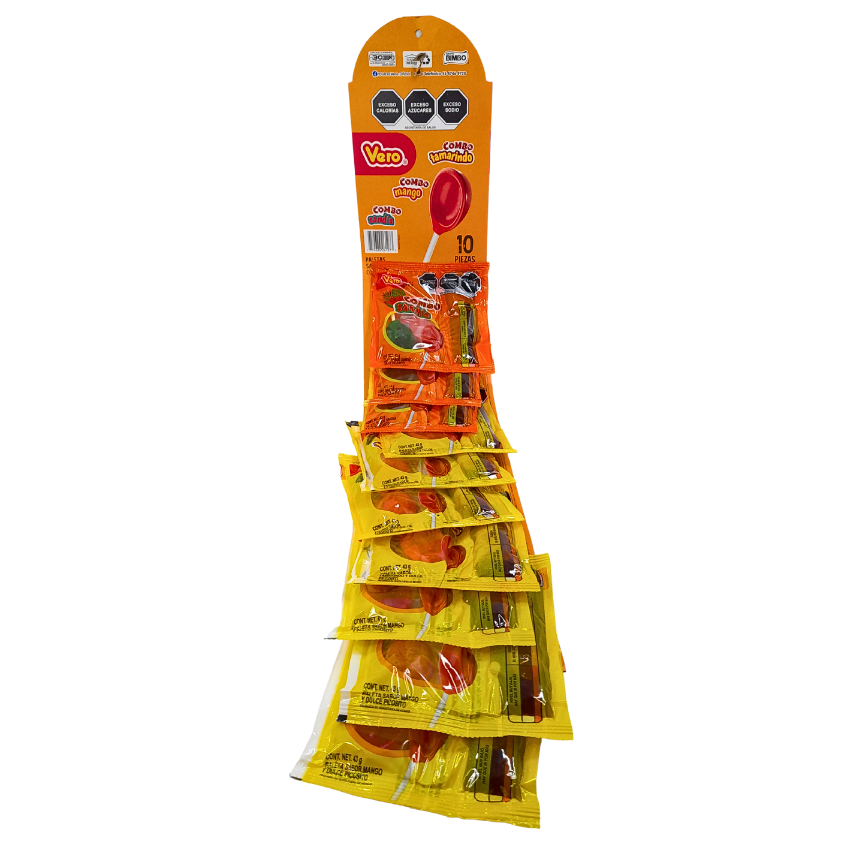 Vero Paleta Combo surtido Tira 10 Piezas