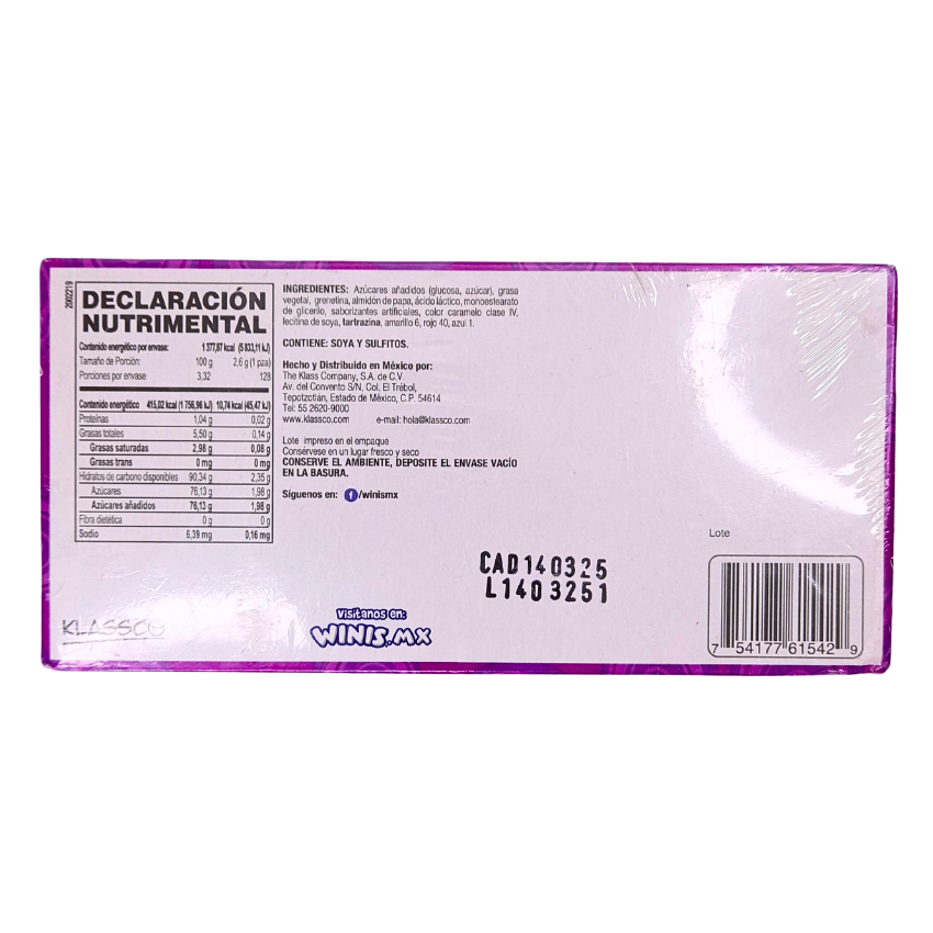 caramelos suaves cremosos con sabores frutales winis