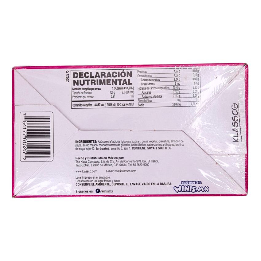 caramelos suaves cremosos con sabores frutales winis