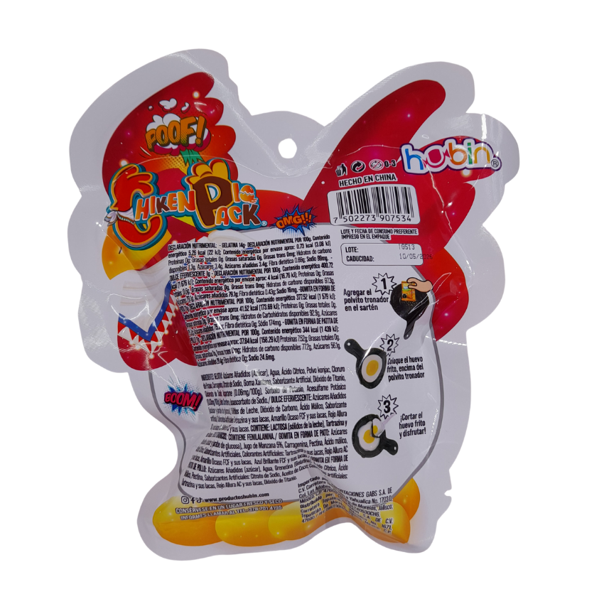 Hubin Jelly Huevito Gelatina Hiken Pack 37g