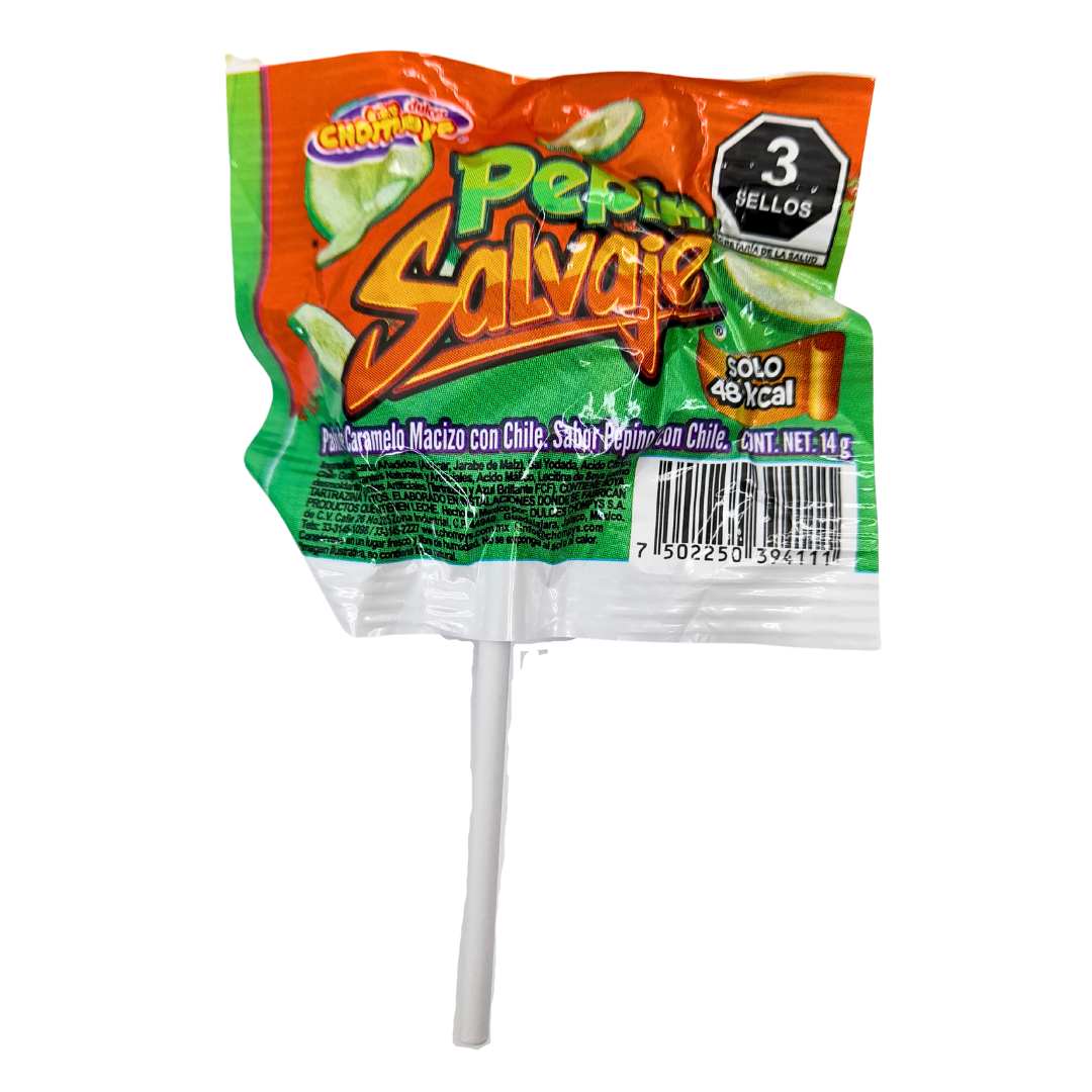 Chompys Paleta Pepin Salvaje 40pz