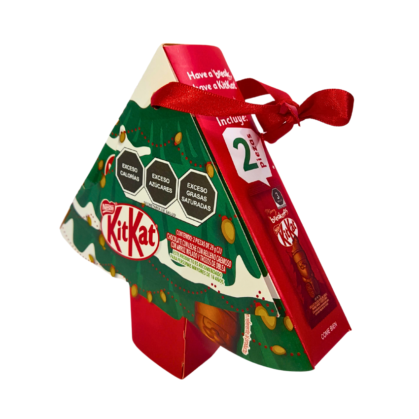 Nestlé Chocolate KitKat Esfera Navideña 3 Piezas 29gr