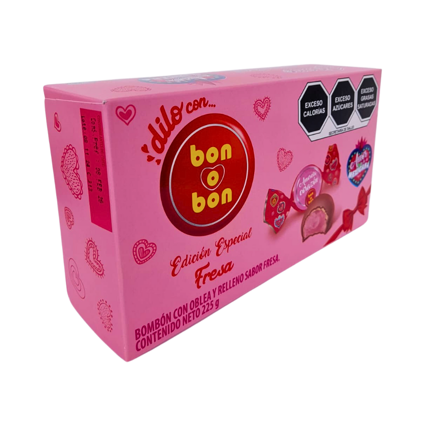 Arcor Bon o Bon Fresa Edición Especial 225g 15pz