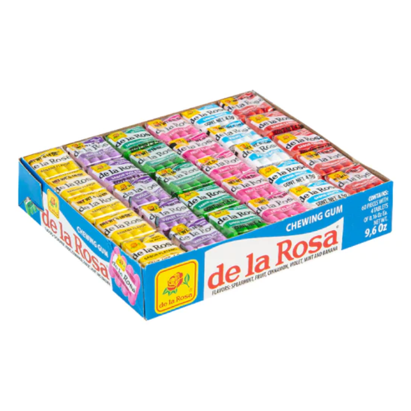 goma de mascar clásica poaqutes con 4 piezas