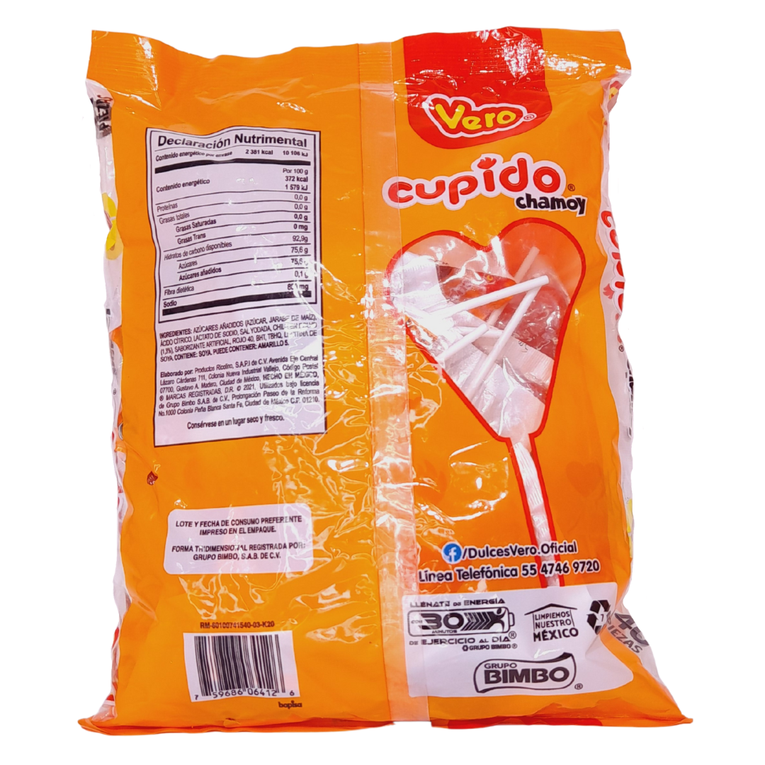 paleta caramelo macizo sabor chamoy cupido vero san valentín