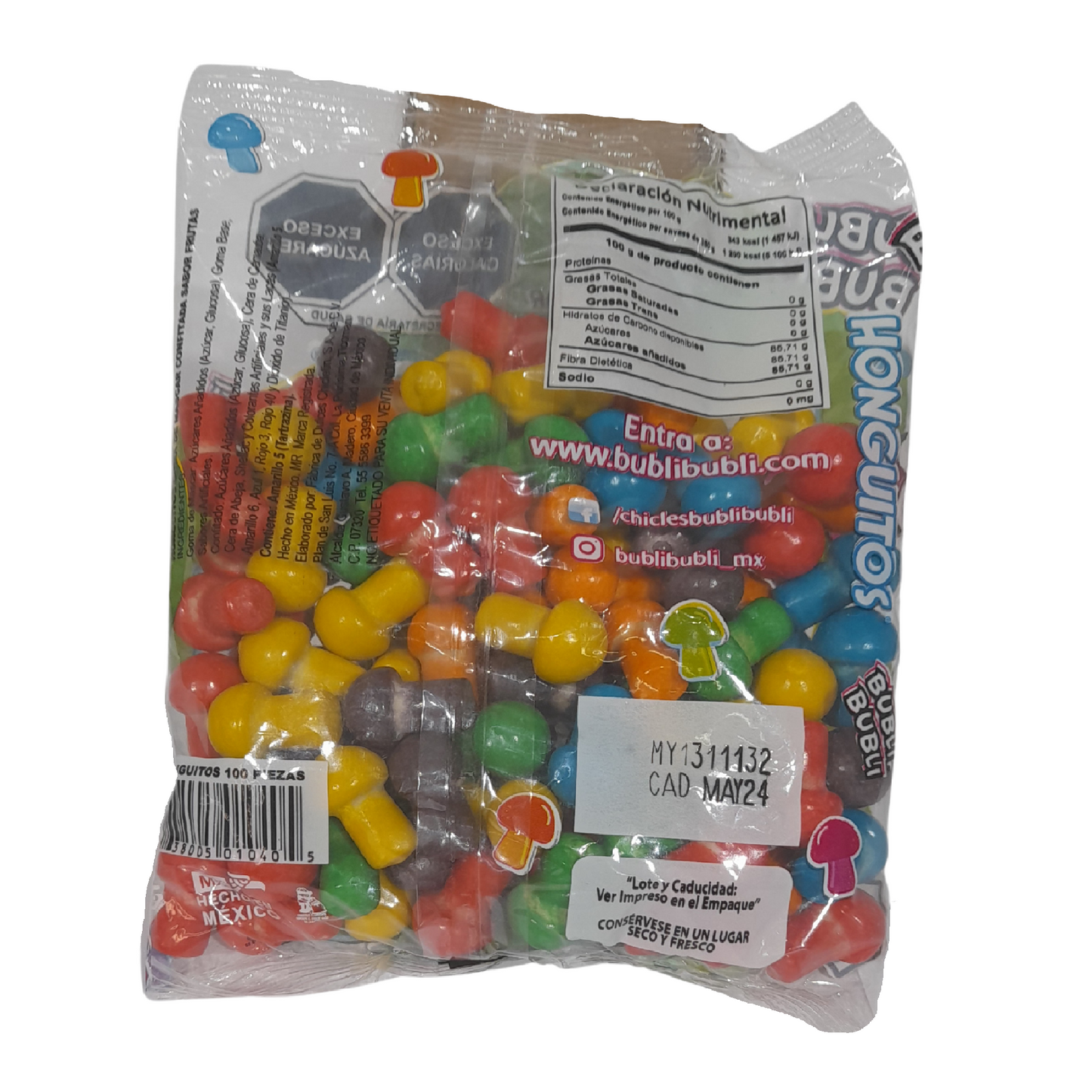 Gómez chicle Bolichik Honguito 100pz