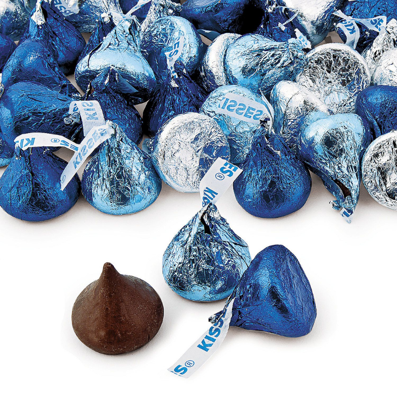 chocolate con leche kisses de hershey's relleno de cholate líquido