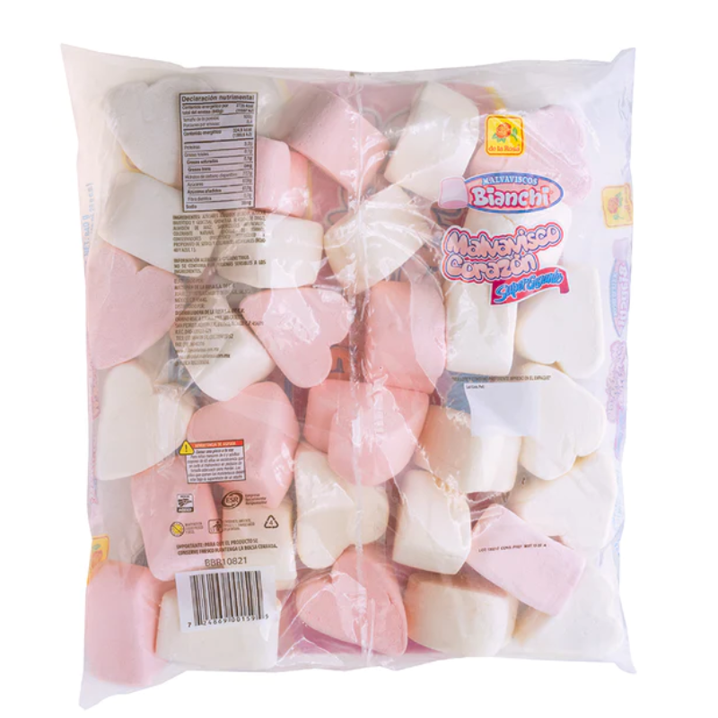 malvavisco bianchi de la rosa con forma de corazon