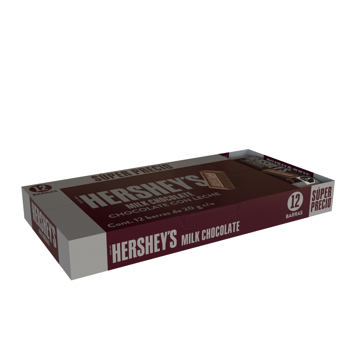 barra de chocolate cpon leche hershey's clásico