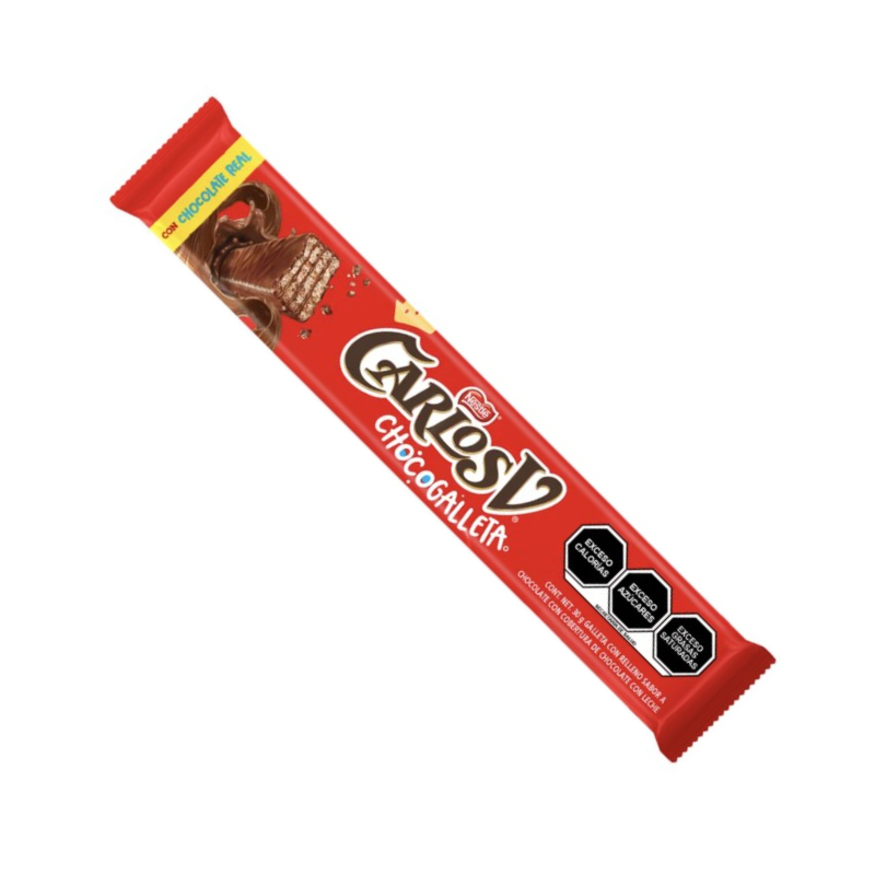 barra de chocogalleta carlos v de nestlé