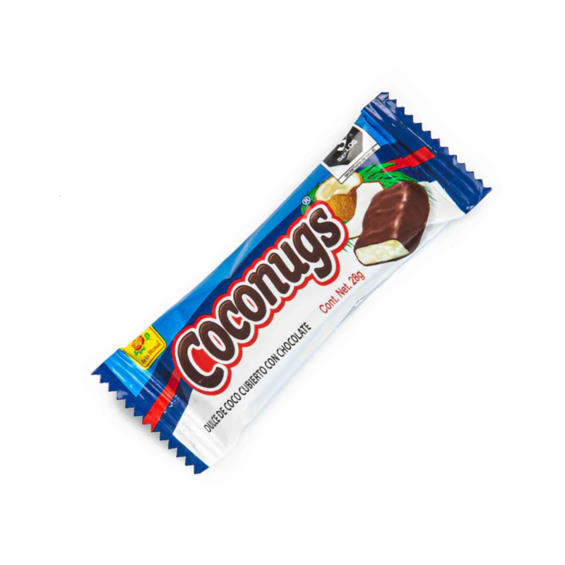 Chocolate nugs relleno con nougat sabor coco