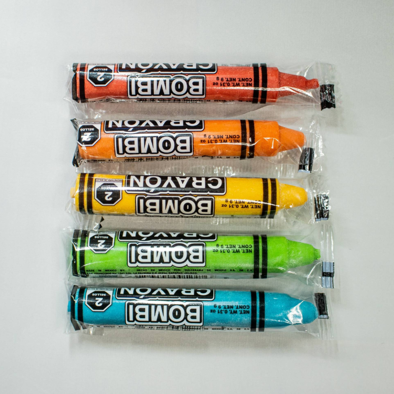 Dulcerama Carr Chicle Bombi Crayón 24 Piezas