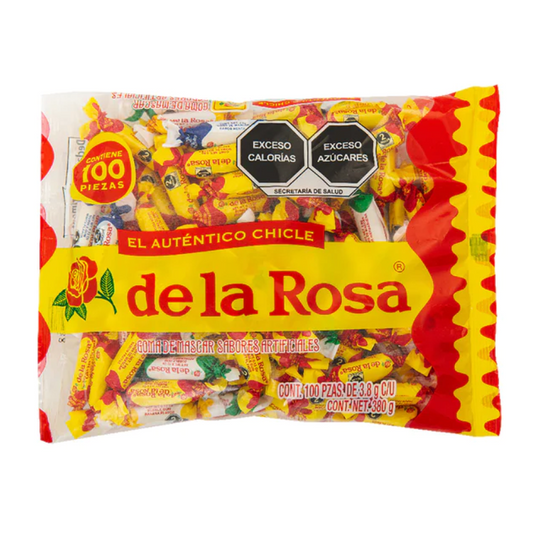 Chicles clásicos de la rosa con envoltura en forma de moño