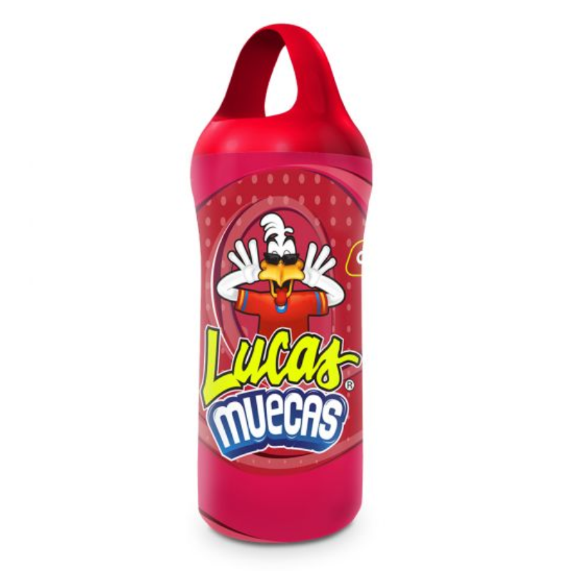 paleta de caramelo macizo con polvo picante lucas muecas de mars