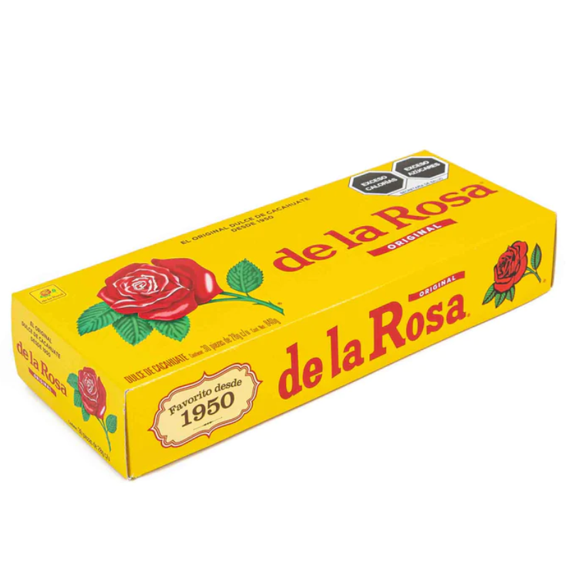 Mazapan dulce de cacahuate comprimido de la rosa