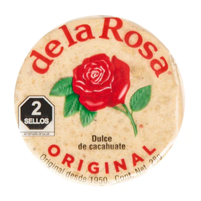 Mazapan dulce de cacahuate comprimido de la rosa