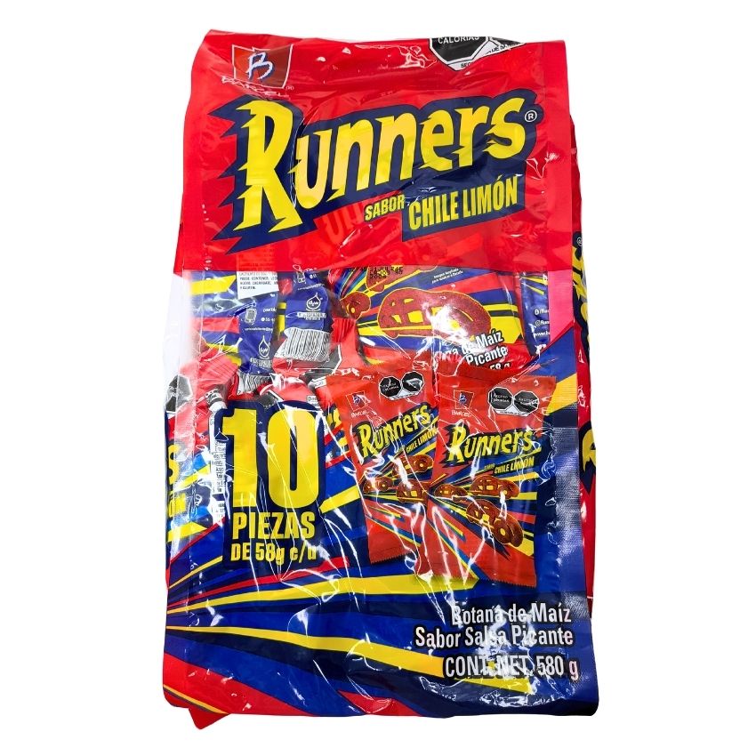 Barcel Runners Chile Limón 58gr 10 Piezas