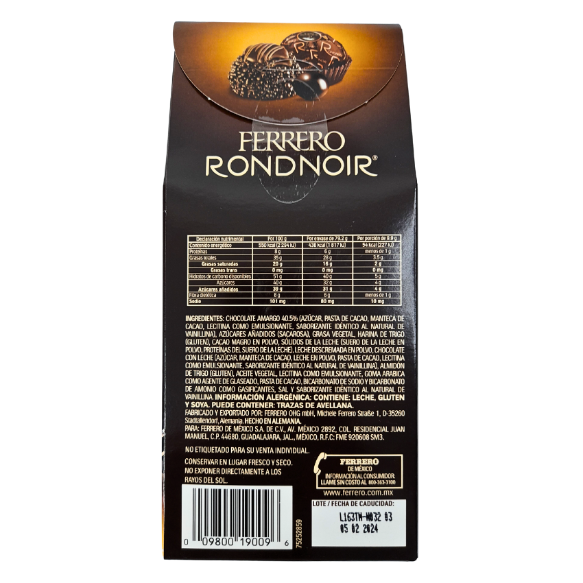 Ferrero Rondnoir Amargo 8pz