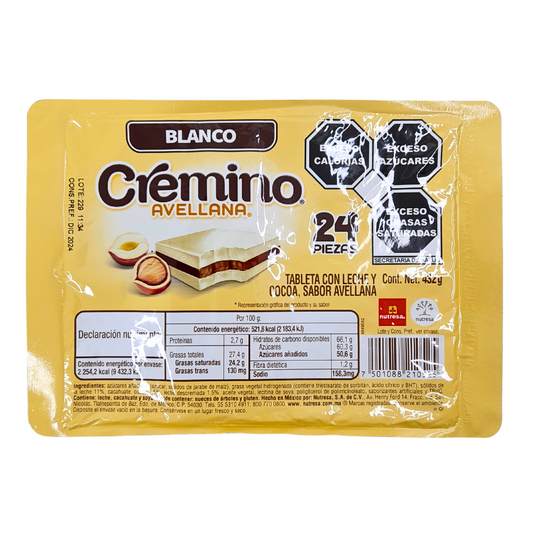 Nutresa Chocolate Cremino Blanco 24pz
