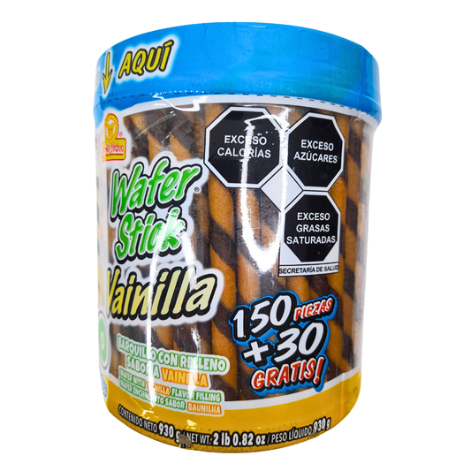 Las Delicias Barquillo Wafer Stick Vainilla 180pz