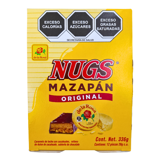 De la Rosa Barra Nugs Mazapán 12 Piezas