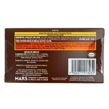 Mars Chocolate Conejos Turín Mini 12 Piezas