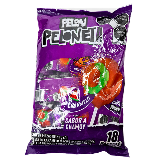 Pelón Peloneta Chamoy 18 Piezas