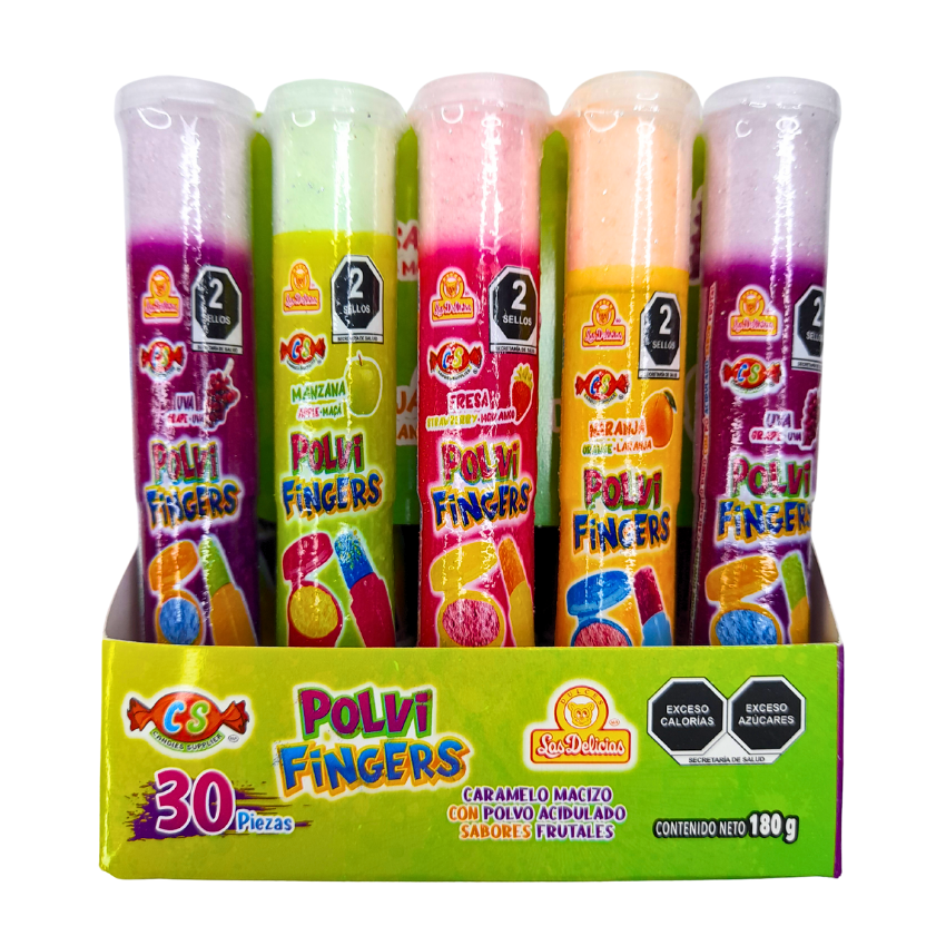 Delicias Caramelo Polvi Fingers 30pz