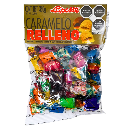 caramelos selectos con sabores surtidos rellenos con jalea laposse