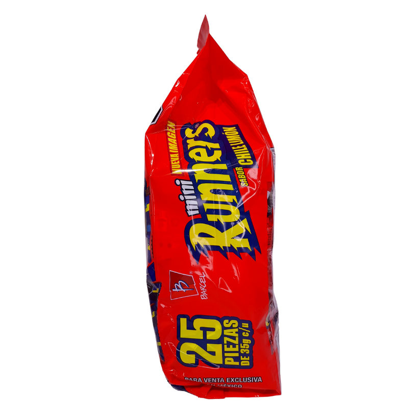 Runners Barcel Rojos Mini Runners Pack 35g 25pz | Barcel | Dulcerías y Abarroteras Vázquez